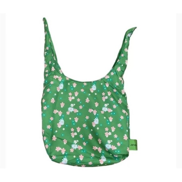 Sealed Marc Jacobs Daisy Wild Green Corduroy Tie Top Floral Liner Fabric Bag - Picture 6 of 6